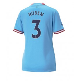 Damen Fußballbekleidung Manchester City Ruben Dias #3 Heimtrikot 2022-23 Kurzarm